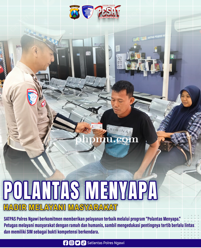 SATPAS Polres Ngawi Terus Dekatkan Diri dengan Masyarakat Lewat Program Polantas Menyapa
