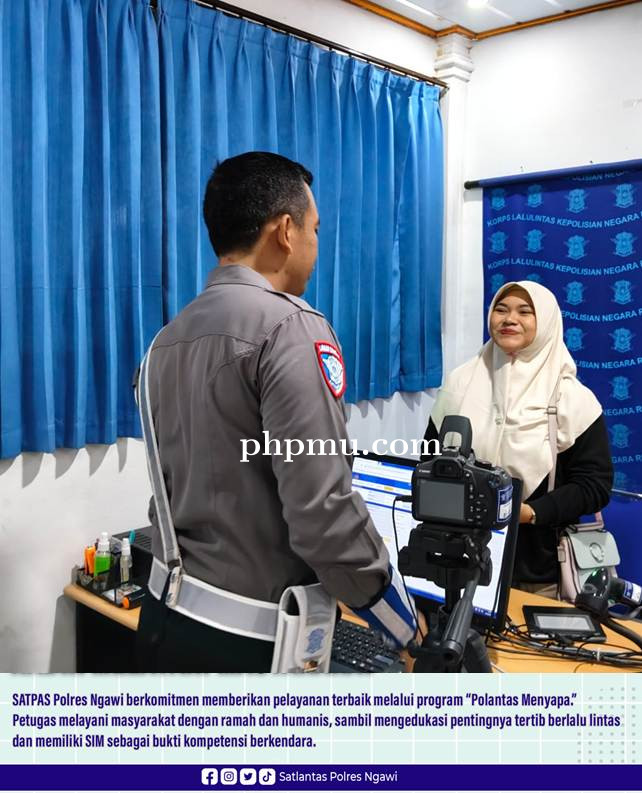 SATPAS Polres Ngawi Perkuat Pelayanan Publik Melalui Program Polantas Menyapa