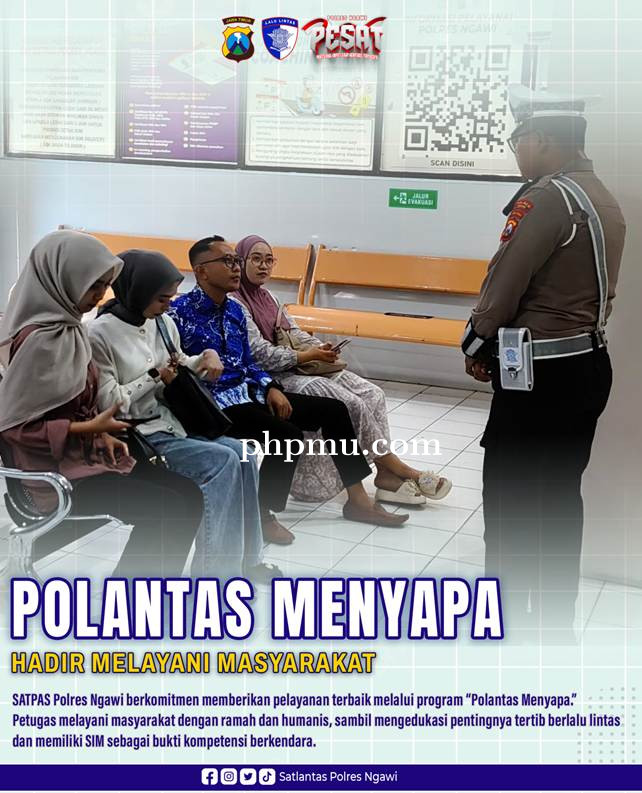 Program Polantas Menyapa di SATPAS Polres Ngawi Terus Tingkatkan Kualitas Layanan SIM